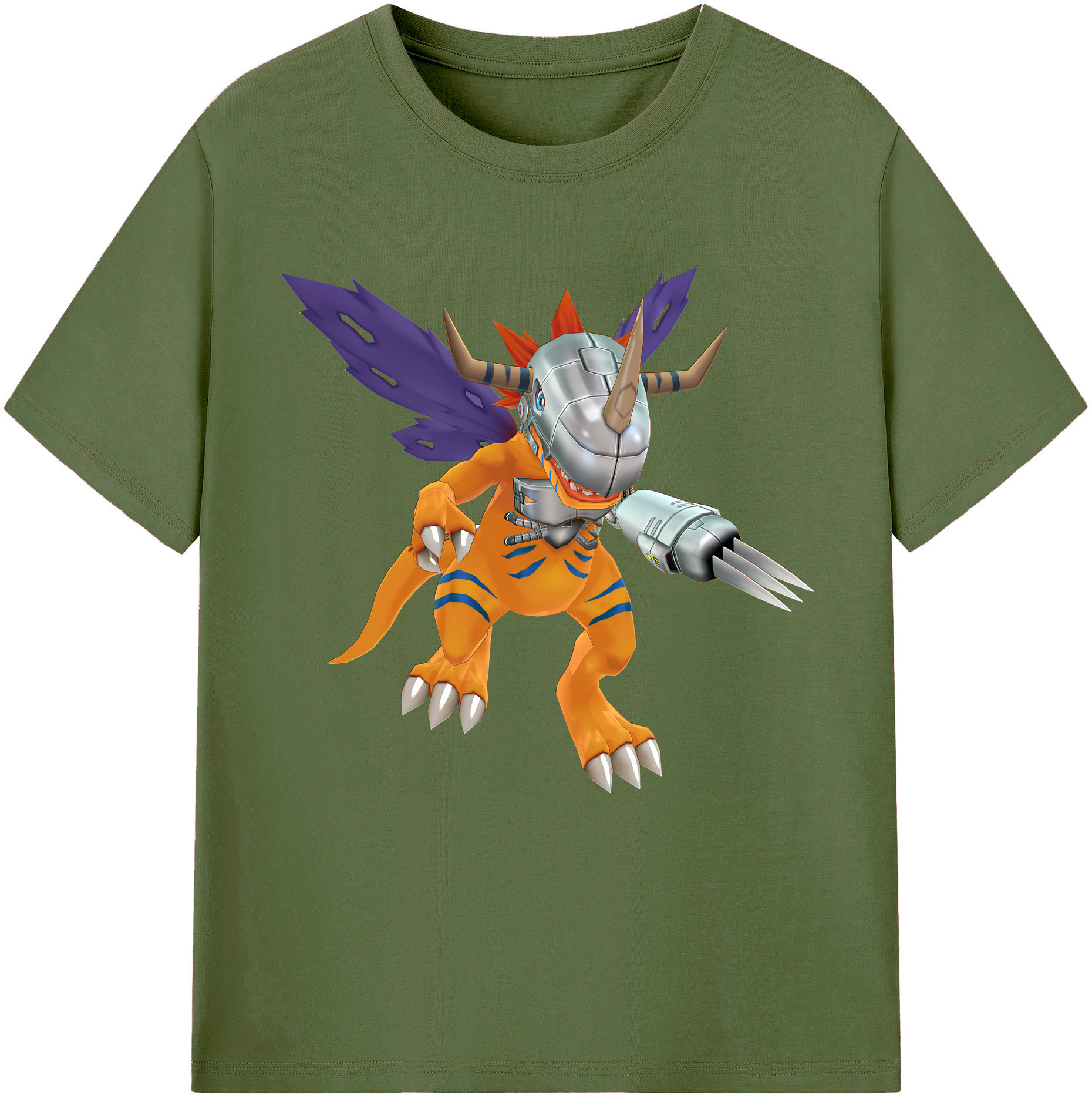 （画像用） Digimon デジタルモンスター/デジモン 綿100％半袖Tシャツ（フロントプリント）